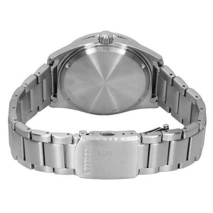 Orologio da uomo Citizen Marine in acciaio inossidabile con quadrante turchese Eco-Drive AW1760-81W 100M