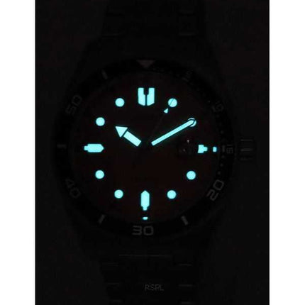 Orologio da uomo Citizen Eco-Drive in acciaio inossidabile con quadrante arancione AW1760-81X 100M