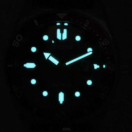 Orologio da uomo Citizen Eco-Drive Marine Diver quadrante nero AW1769-10E 100M