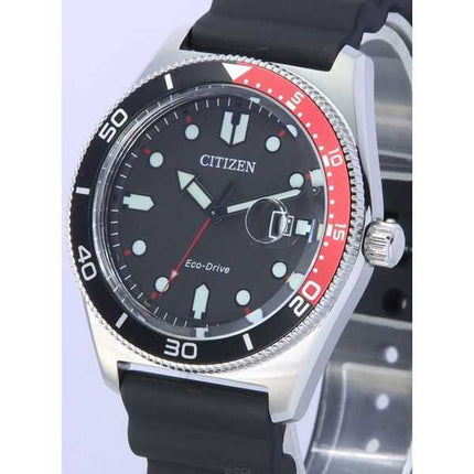 Orologio da uomo Citizen Eco-Drive Marine Diver quadrante nero AW1769-10E 100M