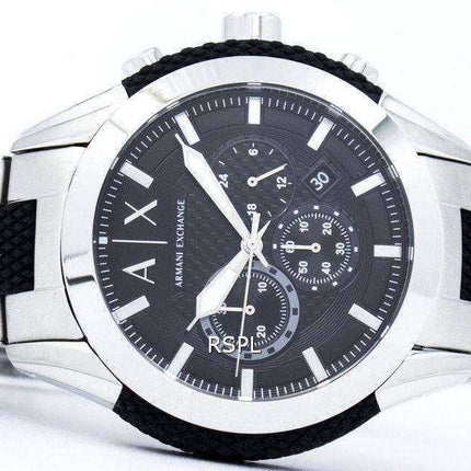 Armani Exchange Chronograph quadrante nero AX1214 orologio da uomo
