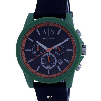 Orologio da uomo Armani Exchange Outerbanks Chronograph Silicon Quartz AX1348 da uomo