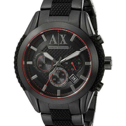 Armani Exchange Quartz Chronograph Black Dial AX1387 - Orologio da uomo