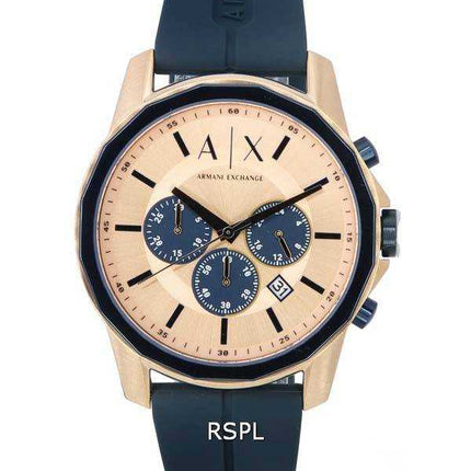 Orologio da uomo Armani Exchange cronografo quadrante oro rosa quarzo AX1730