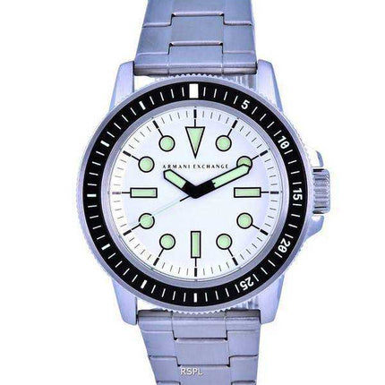 Orologio da uomo AX1853 al quarzo con quadrante bianco in acciaio inossidabile Armani Exchange