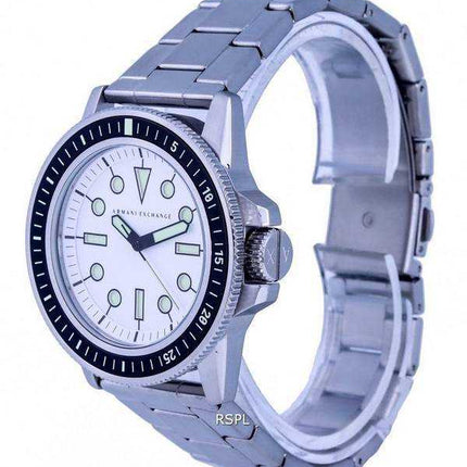 Orologio da uomo AX1853 al quarzo con quadrante bianco in acciaio inossidabile Armani Exchange