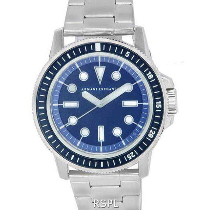 Orologio da uomo AX1861 al quarzo con quadrante blu in acciaio inossidabile Armani Exchange