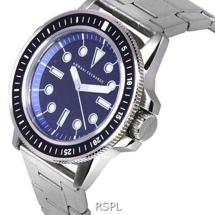 Orologio da uomo AX1861 al quarzo con quadrante blu in acciaio inossidabile Armani Exchange