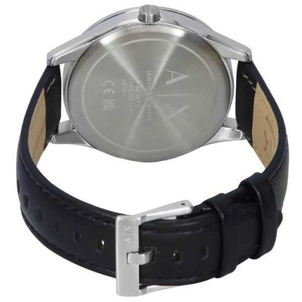 Orologio da uomo Armani Exchange multifunzione con cinturino in pelle e quadrante nero al quarzo AX1872