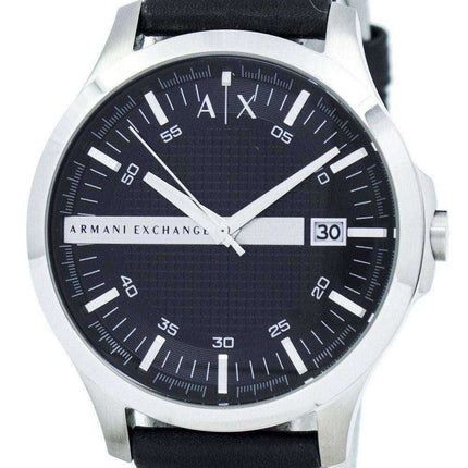 Orologio da uomo Armani Exchange quadrante nero cinturino in pelle AX2101
