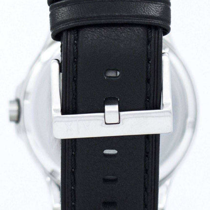 Orologio da uomo Armani Exchange quadrante nero cinturino in pelle AX2101