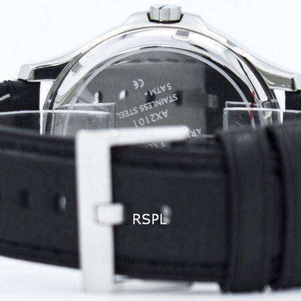 Orologio da uomo Armani Exchange quadrante nero cinturino in pelle AX2101
