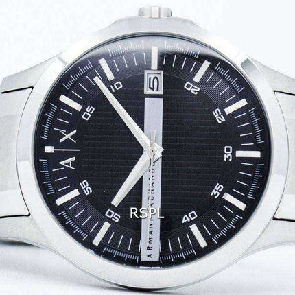 Orologio da uomo Armani Exchange quadrante nero in acciaio inossidabile AX2103