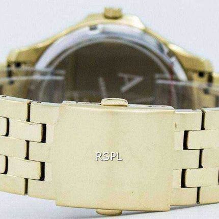 Armani Exchange Quartz quadrante nero oro tono acciaio inossidabile AX2145 orologio da uomo