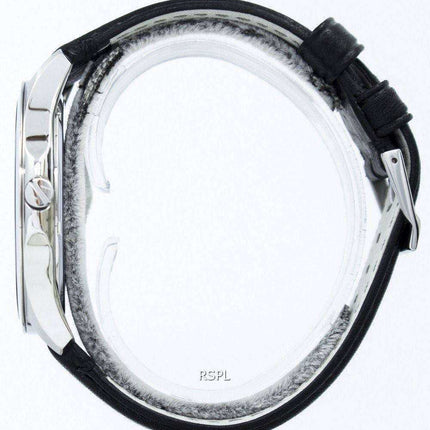 Armani Exchange Quartz quadrante nero cinturino in pelle nera AX2149 orologio da uomo
