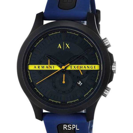 Orologio da uomo Armani Exchange Hampton cronografo quadrante blu navy al quarzo AX2441