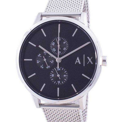 Orologio da uomo al quarzo Armani Exchange Cayde con quadrante nero AX2714