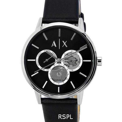Orologio da uomo al quarzo con quadrante a cuore aperto nero multifunzione Armani Exchange AX2745