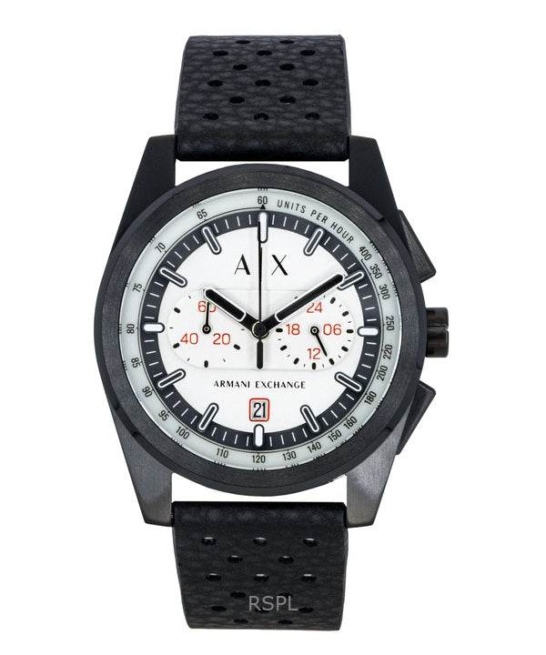 Orologio da uomo Armani Exchange Cronografo con cinturino in gomma e quadrante grigio al quarzo AX2865