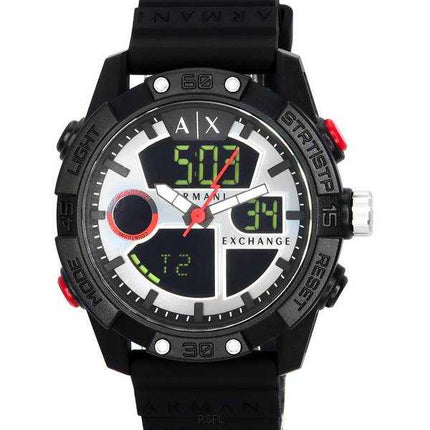 Orologio da uomo Armani Exchange D-Bolt analogico digitale quadrante argento al quarzo AX2960 100M