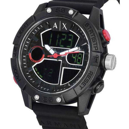 Orologio da uomo Armani Exchange D-Bolt analogico digitale quadrante argento al quarzo AX2960 100M