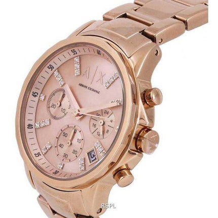 Orologio da donna al quarzo con quadrante color oro rosa Armani Exchange AX4326