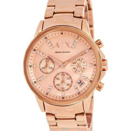 Orologio da donna al quarzo con quadrante color oro rosa Armani Exchange AX4326