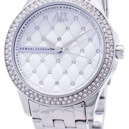 Armani Exchange Lady Hampton Silver quadrante trapuntato quadrante orologio donna AX5215