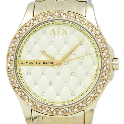 Orologio da donna Armani Exchange Lady Hampton Champagne con quadrante trapuntato Cyrstals AX5216