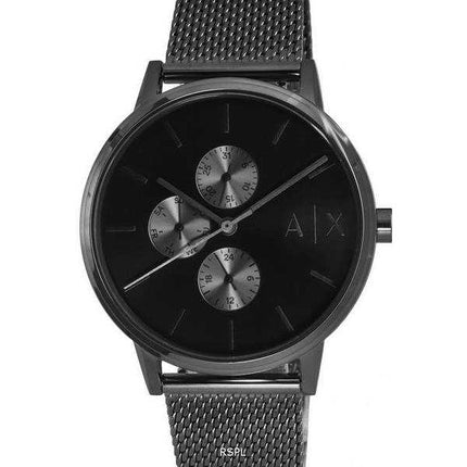 Orologio da uomo Armani Exchange multifunzione color canna di fucile in acciaio inossidabile al quarzo AX7129SET da uomo