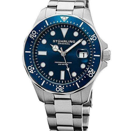 Orologio da uomo Stuhrling Original Regatta Swiss Quartz Divers 200M 824.02