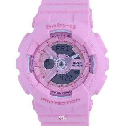 Orologio Casio Baby-G resina quadrante rosa quarzo BA-110-4A1.G BA110-4A1 100M orologio da donna