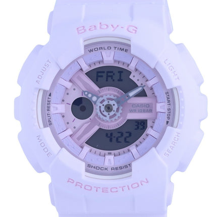 Orologio Casio Baby-G analogico digitale quadrante rosa quarzo BA-110-4A2.G BA110-4A2 100M orologio da donna