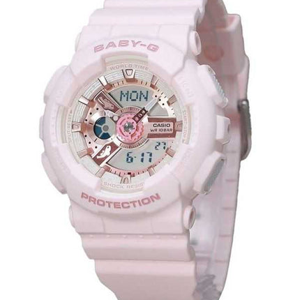 Casio Baby-G Analog Digital Aqua Planet Collaboration Rosa Bio Based Resin Quartz BA-110AQ-4A 200M Orologio da donna