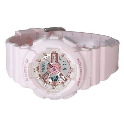 Casio Baby-G Analog Digital Aqua Planet Collaboration Rosa Bio Based Resin Quartz BA-110AQ-4A 200M Orologio da donna