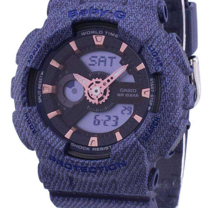 Orologio da donna Casio G-Shock Baby-G World Time analogico digitale BA-110DE-2A1 BA110DE-2A1