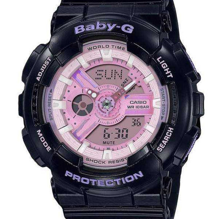 Orologio Casio Baby-G Aurora Boreale analogico digitale quadrante rosa quarzo BA-110PL-1A BA110PL-1 100M orologio da donna