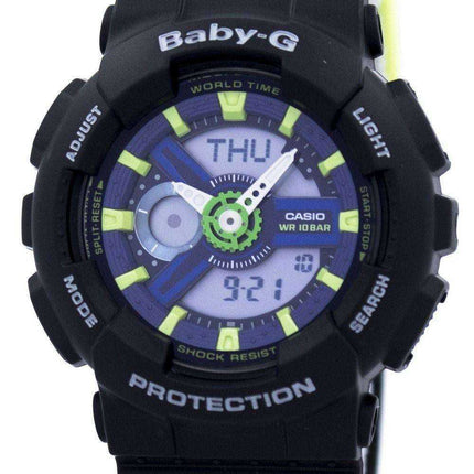Casio Baby-G Orologio da donna analogico digitale BA-110PP-1A resistente al tempo mondiale