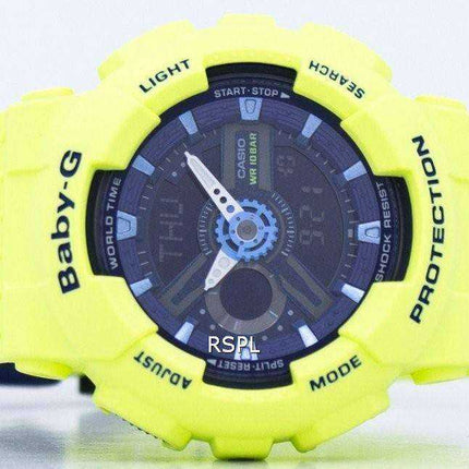 Orologio da donna Casio Baby-G resistente all'impulso mondiale analogico digitale BA-110PP-3A BA110PP-3A