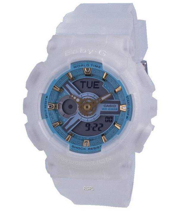 Orologio da donna Casio Baby-G World Time Quartz BA-110SC-7A BA110SC-7A 100M