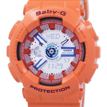 Orologio da donna Casio Baby-G World Time resistente agli urti analogico digitale BA-110SN-4A BA110SN-4A