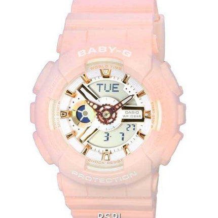 Orologio da donna Casio Baby-G analogico digitale quadrante bianco al quarzo BA-110XRG-4A 100M