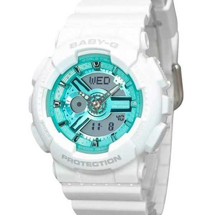 Orologio da donna Casio Baby-G collezione stagionale 2023 analogico digitale quadrante verde al quarzo BA-110XWS-7A 100M