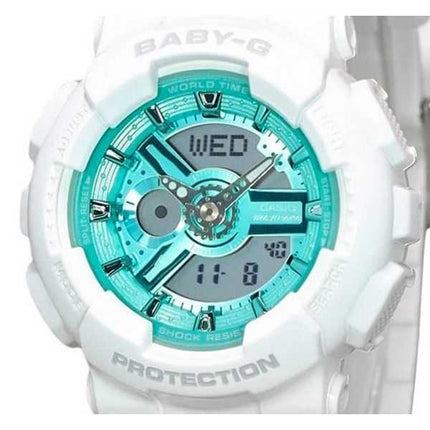Orologio da donna Casio Baby-G collezione stagionale 2023 analogico digitale quadrante verde al quarzo BA-110XWS-7A 100M