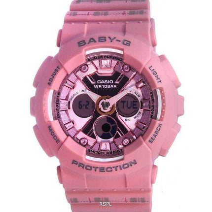 Orologio Casio Baby-G World Time rosa analogico digitale al quarzo BA-130SP-4A BA130SP-4 100M orologio da donna
