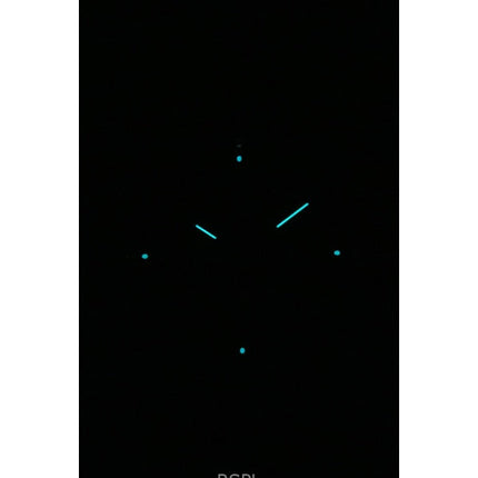 Orologio da donna Bauhaus con cinturino in pelle e quadrante blu scuro al quarzo 20373