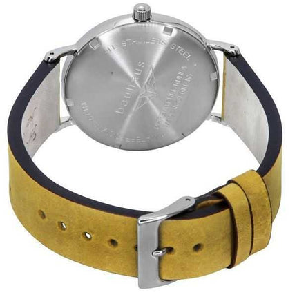Orologio da uomo Bauhaus Classic con cinturino in pelle marrone e quadrante blu al quarzo 21303