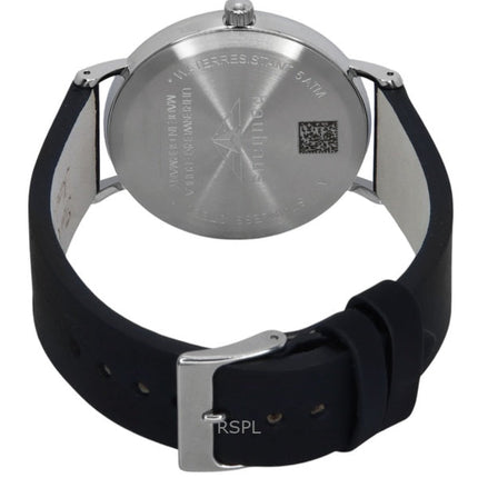 Orologio da uomo Bauhaus Classic con cinturino in pelle e quadrante nero al quarzo 21402