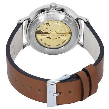 Orologio da uomo Bauhaus Classic con cinturino in pelle e quadrante antracite automatico 21622
