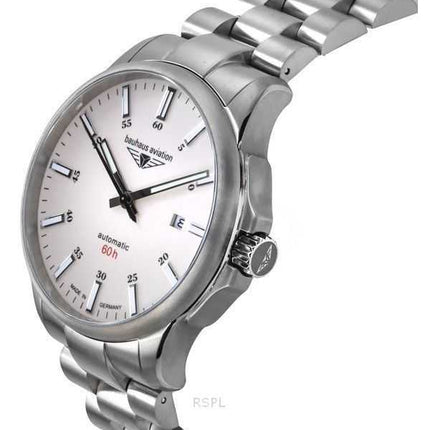 Orologio da uomo Bauhaus Aviation Titanium Full Luminous Beige Dial Automatic 2864M5 100M